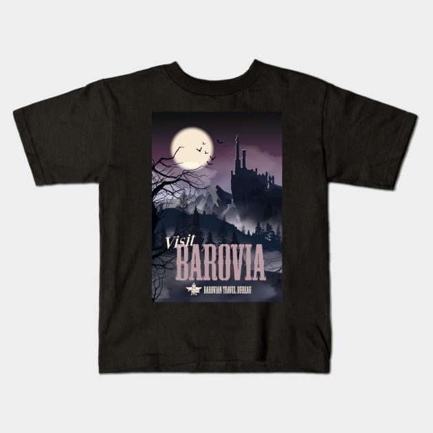 VISIT BAROVIA FULL ART Kids T-Shirt by Aftalnoran